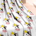 thumbnail image 3 of White Cow Engineer Pattern Blanket,Comfortable Soft Flannel Throw Blanket,All Season,Warm Lightweight Blankets for Sofa Bed Couch Living Room Chair,30"x40", 3 of 4