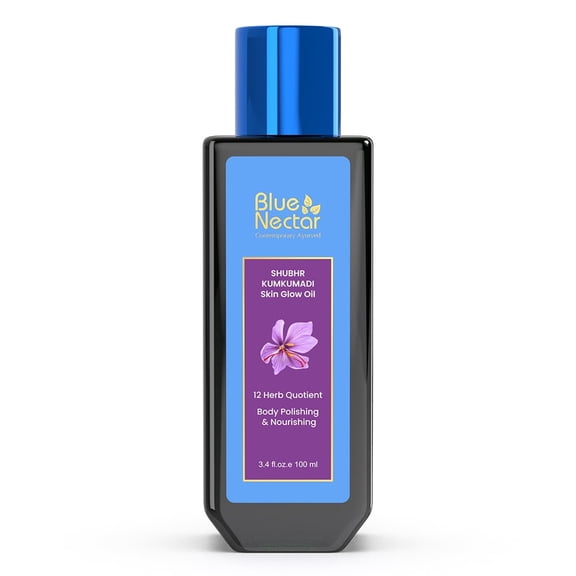 Blue Nectar Shubhr Kumkumadi Skin Glow Oil | Body Polishing Nourishing