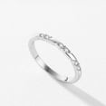 thumbnail image 2 of 925 Sterling Silver Ring For Women Geometric Design With Zircon Line Band Classic Fashion Jewelry For Her Chic, 2 of 8