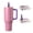 Pink Sugar, variant on Coliware 40oz Pink Sugar Large Vacuum-Insulated Tumbler with Lid, Reusable Stainless Steel Water Bottle with Handle Flip Straw Rubber Base, Leak Resistant Travel Coffee Mug for Home Office Gym