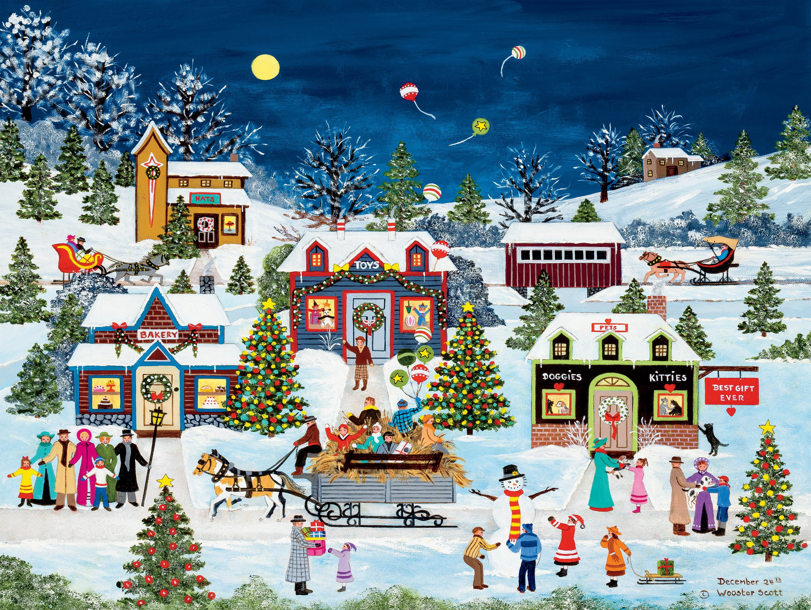 Ceaco 550-Piece Jane Wooster Scott Tis the Season December 24th Ceaco 550-Piece Jane Wooster Scott Tis the Season December 24th