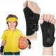 thumbnail image 1 of 2 Pcs Wrist Brace For Youth Kids Carpal Tunnel Black Splints Wrist Brace Night Support With Adjustable Compression Straps For Children Sports Sleep, 1 of 3