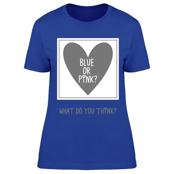 Gender Reveal Framed Baby Shower Tee Women's -Image by Shutterstock