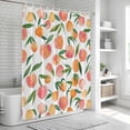 thumbnail image 6 of Pink Botanical Shower Curtain, Waterproof Shower Curtains for Bathroom, Summer Botanical Elegant Pastoral Washable Fabric Bathtub Curtain Set Bath Decor with 12 Hooks 72"x78", 6 of 8