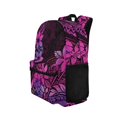 thumbnail image 2 of Chririnla Purple Hibiscus Backpack Set School Backpack Hiking Travel Bag, 2 of 7