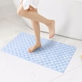 thumbnail image 5 of Hengbo Non Slip Bathtub Mat 17 x 30 Inch PVC Shower Mat Drain Holes Suction Cups Quick Dry for Bathroom Tub Sky Blue, 5 of 8