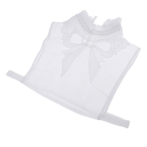 Gargantilla de cuello falso para mujer, de solapa Reto para mujer, cuello falso de Estilo 3-Blanco Yinane Collar falso de Peter Pan