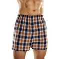 thumbnail image 2 of Fruit of the Loom Men's Woven Tartan Plaid Boxers, Extended Sizes, 5 Pack, 2 of 2