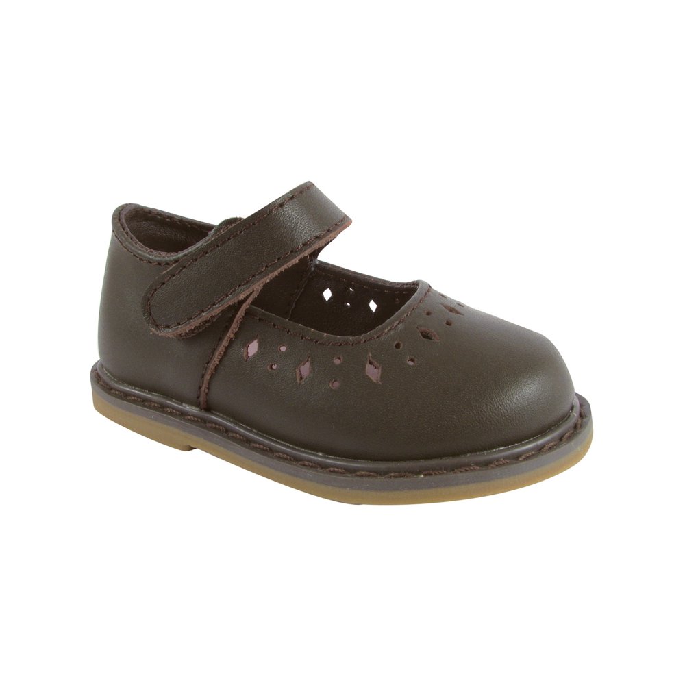 Baby Deer Baby Deer Little Girls Chocolate Brown Leather