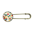 thumbnail image 1 of Flowers Ukiyo-e Repeat Japan Retro Metal Brooch Pin Clip Jewelry, 1 of 3