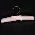 thumbnail image 4 of 5pcs Practical Sponge Padded Satin Hangers Clothes Racks Clothes Hangers (Pink), 4 of 6