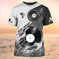 thumbnail image 1 of Hombres 2023 Verano Nuevo DJ Rock Camiseta Hotel Nightclub Tendencia Moda Ropa Neutral Instrumento Musical 3d Impreso Cuello Redondo Tops Camisetas, 1 of 3