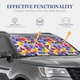 thumbnail image 4 of Haiem The Garden Tricolor Pansy Flower Windshield Sun Shade: Universal Foldable 2-Piece Car Front Window Sunshade - Blocks Uv Rays, And Reduces Heat,Essential Car Accessory Large, 4 of 7