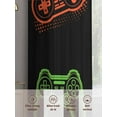 thumbnail image 6 of Game Theme Sheer Curtains 63 Inches Long 2 Panels Game Controller Light Filtering Semi Sheer Window Curtains Drapes for Bedroom Living Room 52"x63", 6 of 7