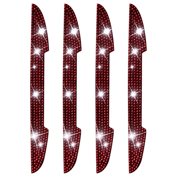 Xihbxyly Protector de Manija de Coche con Diamantes de Imitación, Pegatinas de Diamante para Manija de Puerta, Moldura Brillante para Espejo Lateral, Resistente a Rayones, Fácil Instalación, Elegante