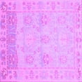 thumbnail image 1 of Ahgly Company Indoor Square Oriental Purple Traditional Area Rugs, 6' Square, 1 of 4