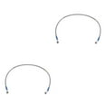 thumbnail image 1 of VONKY Motorcycle Brake Oil Hose Line Pipe Fitting Stainless Braided Steel Silver 85cm 2Set, 1 of 6