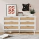 thumbnail image 4 of Cómoda de 6 Cajones Cómoda Moderna de Madera con Tiradores Dorados, Mesita de Noche para Armario para Sala de Estar o Dormitorio, 4 of 8