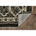 thumbnail image 4 of Contemporary Home Living 2' x 3' Rectangular Tribal Medallion Area Throw Rug - Gray and Charcoal, 4 of 7