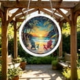 thumbnail image 4 of Acrylic Puzzle Beach Sunset Stained Glass Window Hanging DIY Home for Window Garden Hanging for Mom, 4 of 5