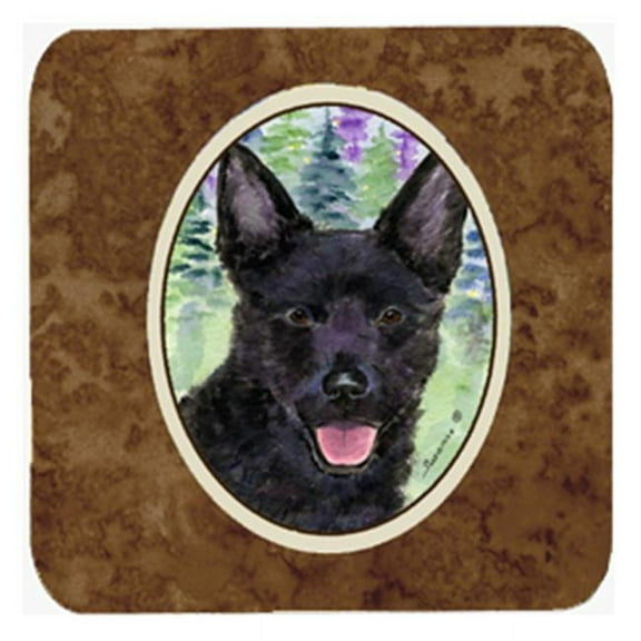 Australian Kelpie Foam Coasters - Set 4