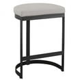 thumbnail image 3 of Uttermost Ivanna 26" Metal and Fabric Counter Stool in Matte Black, 3 of 10