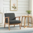 thumbnail image 2 of HOMCOM Mid-Century Modern Accent Chair for Living Room Bedroom, 2 of 10
