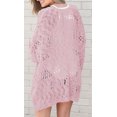 thumbnail image 2 of Sherrylily Women Crochet Cardigan Kimono Boho Long Sleeve Lightweight Oversized Open Front Knitted Sweater, 2 of 4