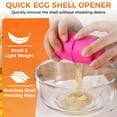 thumbnail image 4 of 2.95×1.97 Inch Egg Cracking Tool, Egg Shell Opener Handheld Raw Egg Peeler Cracker Tool Efficient Multifunctional Eggshell Separator Egg Breaker Cutter for Cooking Camping Kitchen Gadgets Supplies, 4 of 11