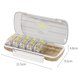 thumbnail image 3 of Pastillero Homerr, práctico contenedor para dos pastillas diarias, con 14 compartimentos, organizador semanal para viajes en casa., 3 of 7