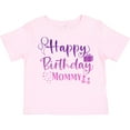 thumbnail image 3 of Inktastic Purple Happy Birthday Mommy Boys or Girls Toddler T-Shirt, 3 of 5