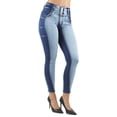 thumbnail image 3 of Fashion2Love Women's Juniors Colombian Design Mid Waist Butt Lift Push Up Skinny Jeans, 3 of 8