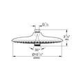 thumbnail image 7 of Grohe 26 457 Euphoria 260 2.5 GPM Multi Function Shower Head - Nickel, 7 of 7