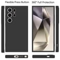 thumbnail image 3 of Galaxy S24 Ultra Case, Takfox Samsung Galaxy S24 Ultra 6.8" Basic Case [Frosted] Shockproof Case Liquid Silicone Gel Rubber Soft TPU Anti-slip Bumper Thin Matte Slim Phone Case Covers,Black, 3 of 11