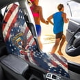 thumbnail image 4 of XYZCANDO Vintage American Flag & Bald Eagle Car Seat Towel Cover - 250th USA Anniversary Sweatproof Protector - Universal Fit for Cars, Trucks, SUVs, 4 of 9