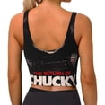 thumbnail image 3 of Lsque Chucky Printed Women'S Sports Bra, Compression, Moisture Wicking, High-Impact Sports Bra For Women,Supportive sports bra-Large, 3 of 9