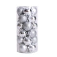 thumbnail image 2 of 24 Piece Christmas Ball Christmas Tree Ornaments - Shatterproof Christmas Tree Decorations Medium Hanging Balls Silver 2.5 Inch x 24 Pack, 2 of 4
