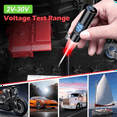 Auto LED Test Light 230V Digital Display Fuse Tester Circuit Tester with Polarity Indicate Car
