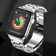thumbnail image 4 of Ilfioreemio Compatible with Apple Watch Band 42mm 44mm 38mm 40mm ,Business Stainless Steel Metal Wristband for iWatch SE & Series 6/5/4/3/2/1, 4 of 6