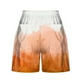 thumbnail image 3 of Pantalones Cortos Sueltos para Mujeres de Verano Impreso Encaje Hasta Bolsillo Elástico Pantalones Cortos Casuales Poliéster, Moda Pantalones Cortos de Verano para Uso Diario Y de Ocio, 3 of 5