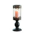 thumbnail image 1 of Vintage Metal Pillar Candle Holder with Glass Screen Cover for Home Wedding Dinner Decoration, 1 of 5