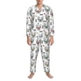 thumbnail image 3 of Fotbe Cute French Bulldog Pijama de Hombre con Estampado de Manga Larga, Conjunto de 2 Piezas, Ropa de Dormir Suave y Cómoda con Bolsillos-XX-Large, 3 of 7