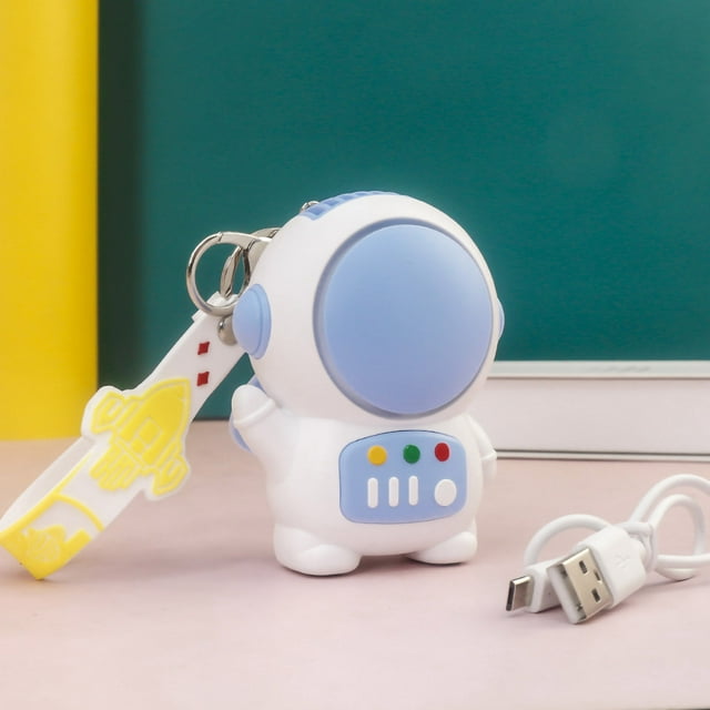 Llavero Ventilador Ajustable Portátil Silencioso USB Ticfox Astronauta Azul Oscuro