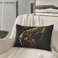 thumbnail image 5 of Yiaed Golden Dragon Tattoo Art Print Brushed Microfiber Envelope Pillowcases, Standard,Envelope Closure Pillow Cases(Without Pillow Core)-16"x24", 5 of 6