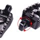 thumbnail image 2 of Estriberas de motocicleta 15 * 9 * 5 cm, estriberas anchas, pedales de motocicleta giratorios CNC 360 para Dyna Sportster Fatboy Iron Bobber Mx Style Negro, 2 of 5