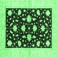 thumbnail image 1 of Ahgly Company Indoor Square Oriental Emerald Green Modern Area Rugs, 8' Square, 1 of 4