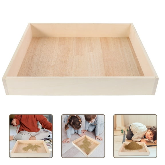 SEWCHICS Sand Play Tray Wood re 1Pack Outdoor Play