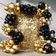 thumbnail image 5 of Kit de guirnaldas con forma de arco FOTIOMRG con 110 globos negros de látex, 5 of 8