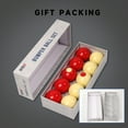 thumbnail image 5 of GSE Games & Sports Expert 2-1/8" Professional Regulation Size Bumper Pool Ball Set. Set of 10 White/Red Standard Billiard Pool Balls Set for Pool Table, Game Rooms, Bars, 5 of 7