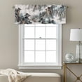 thumbnail image 3 of Mountain Cloud Valance Curtain for Windows Tree Water Ink Painting Chinese Wind Rod Pocket Curtain Valances Short Window Treatments Panels for Kitchen Bathroom Laundry Room Basement 60 x 14 Inch, 3 of 9